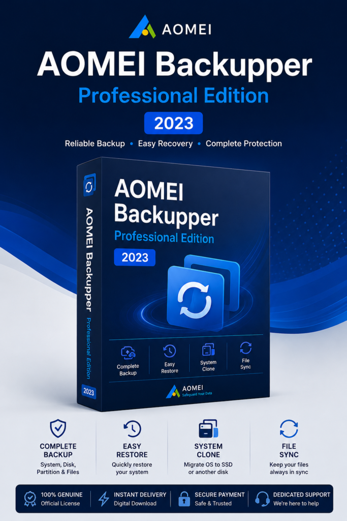 Buy AOMEI Backupper Professional Edition 2023