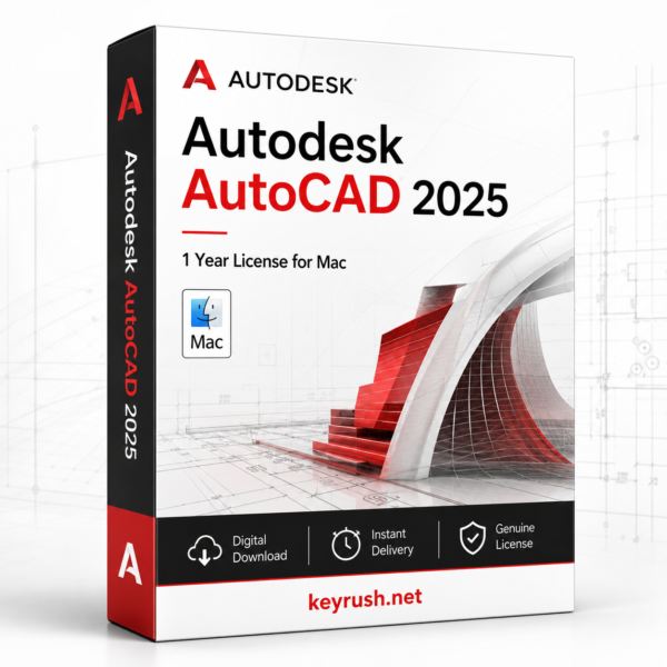 Autodesk AutoCAD 2025 1 Year 1 Device License for Mac