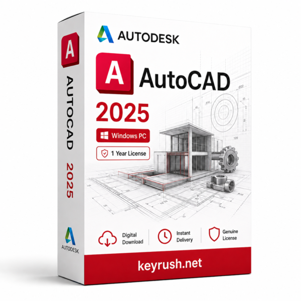 Autodesk AutoCAD 2025 1 Year 1 Device License for Windows