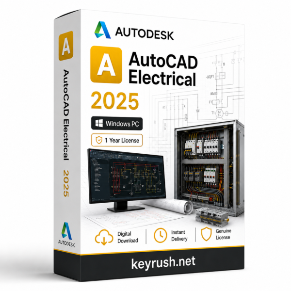 Autodesk AutoCAD Electrical 2025 1 Year 1 Device License for Windows