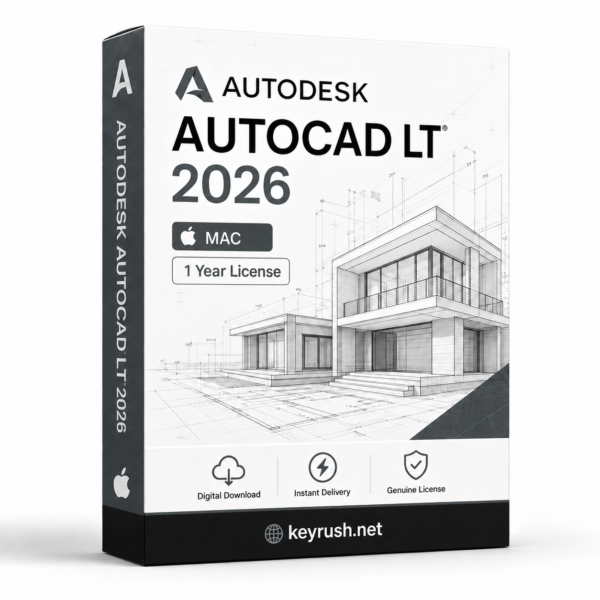 Autodesk AutoCAD LT 2026 1 Year 1 Device License for Mac