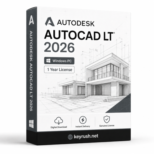 Autodesk AutoCAD LT 2026 1 Year 1 Device License for Windows