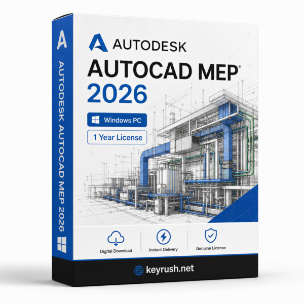 Autodesk AutoCAD MEP 2026 1 Year 1 Device License for Windows