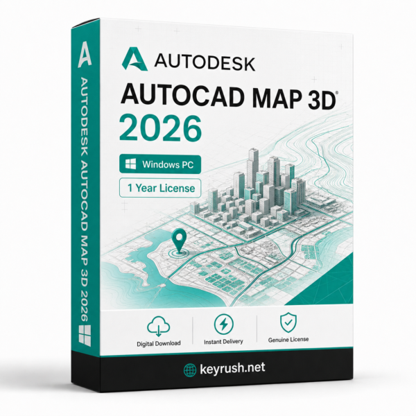 Autodesk AutoCAD Map 3D 2026 1 Year 1 Device License for Windows