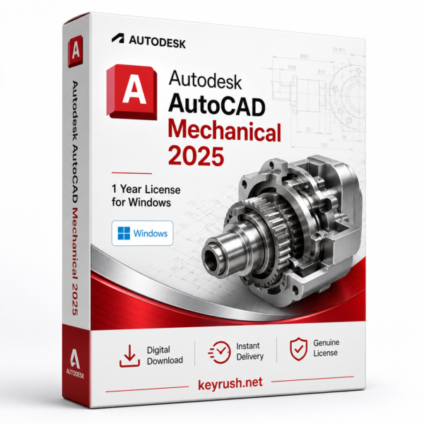 Autodesk AutoCAD Mechanical 2025 1 Year 1 Device License for Windows