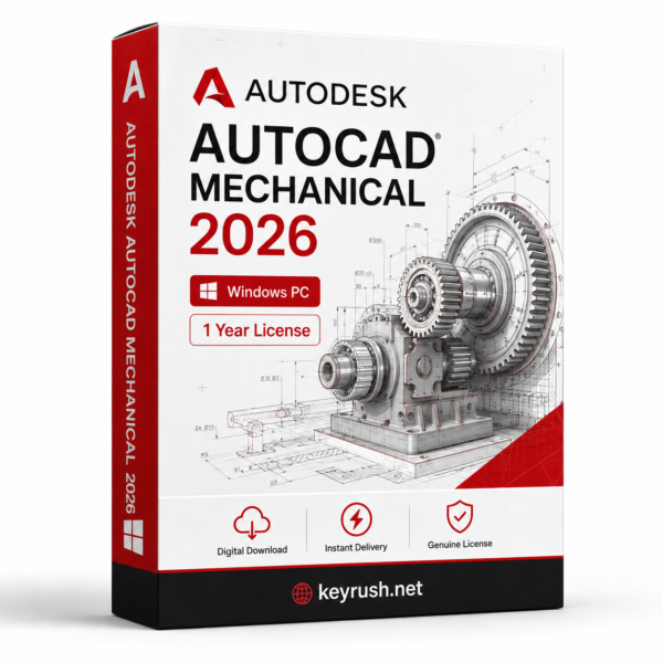 Autodesk AutoCAD Mechanical 2026 1 Year 1 Device License for Windows