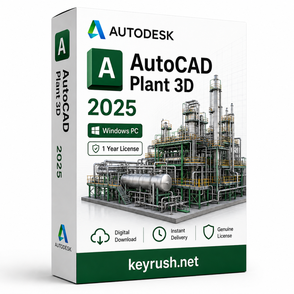 Autodesk AutoCAD Plant 3D 2025 1 Year License for Windows