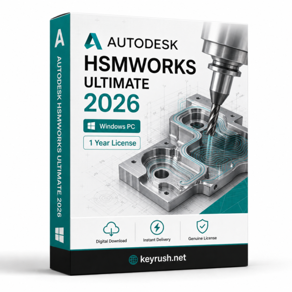 Autodesk HSMWorks 2026 1 Year 1 Device License for Windows