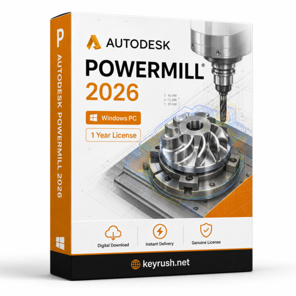 Autodesk PowerMill 2026 1 Year 1 Device License for Windows