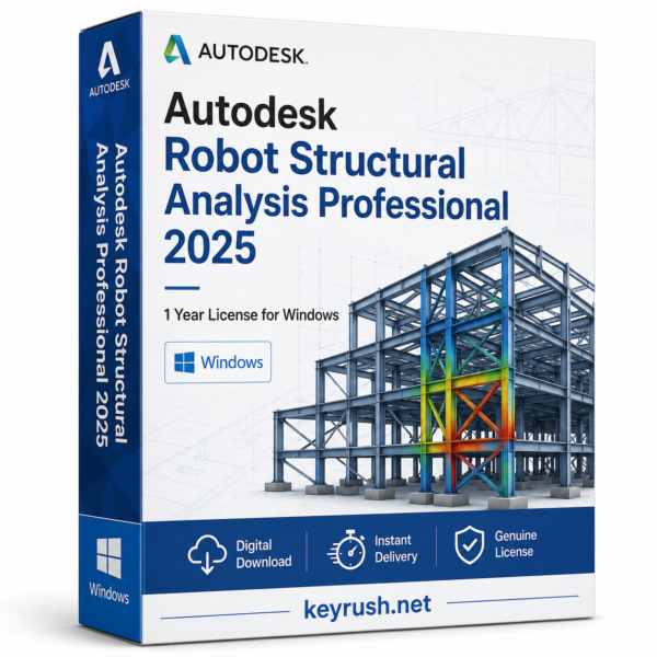 Autodesk Robot Structural Analysis Professional 2025 1 Year 1 Device License for Windows