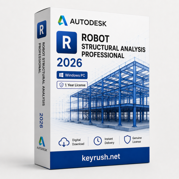 Autodesk Robot Structural Analysis Professional 2026 1 Year 1 Device License for Windows