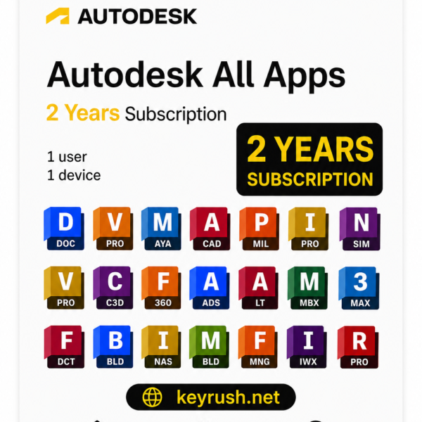 Autodesk Apps Collection (PC, Mac) (1 User, 2 Years) - Subscription - GLOBAL