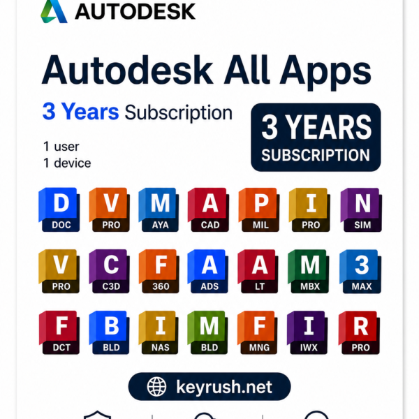 Autodesk Apps Collection (PC, Mac) (1 User, 3 Years) - Subscription - GLOBAL