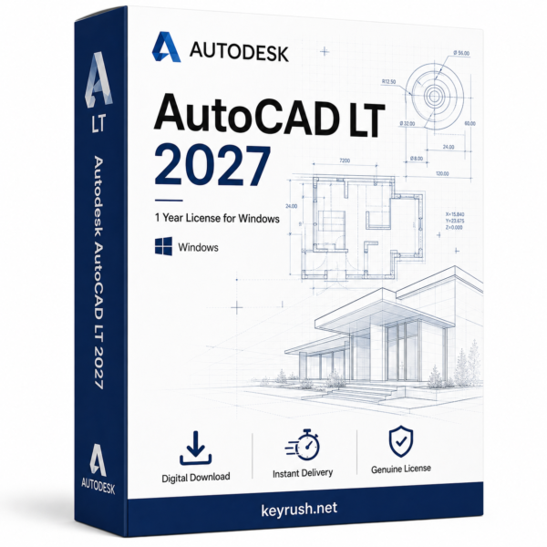 Autodesk AutoCAD LT 2027 1 Year 1 Device License for Windows