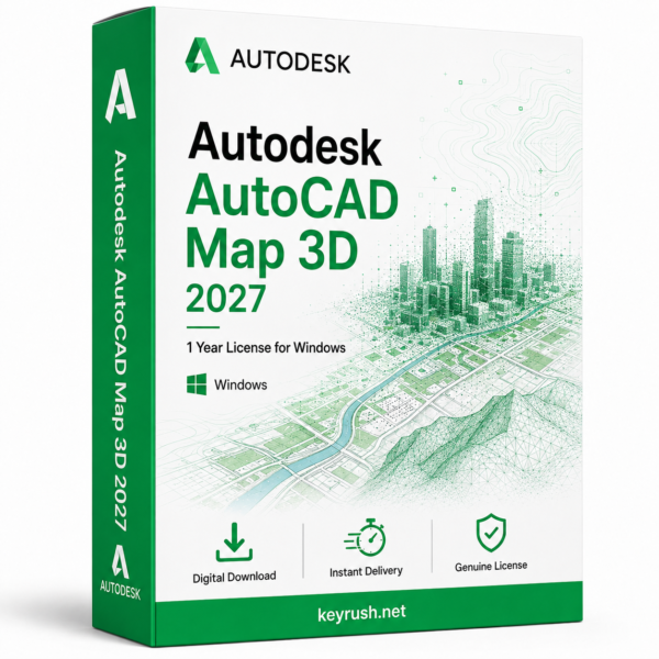 Autodesk AutoCAD Map 3D 2027 1 Year 1 Device License for Windows
