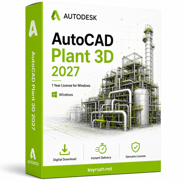 Autodesk AutoCAD Plant 3D 2027 1 Year 1 Device License for Windows