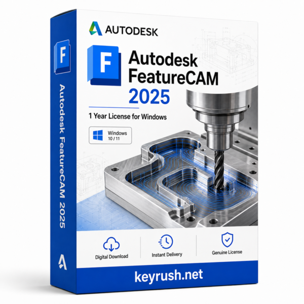 Autodesk FeatureCAM 2025 1 Year 1 Device License for Windows