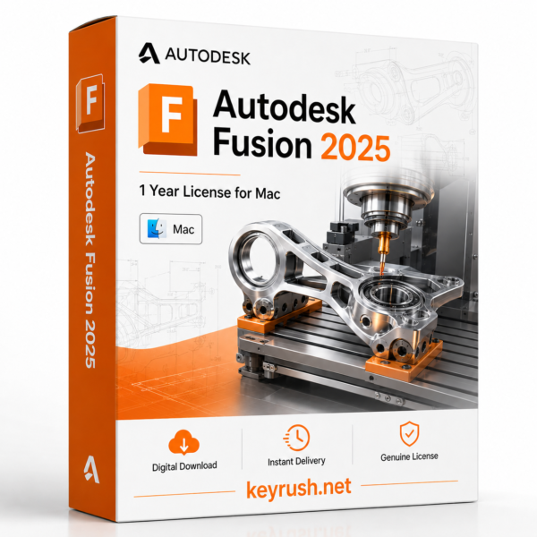 Autodesk Fusion 2025 1 Year 1 Device License for Mac