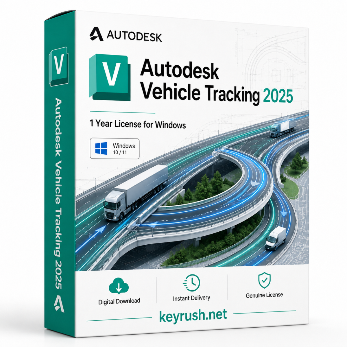 Autodesk Vehicle Tracking 2025 1 Year License for Windows