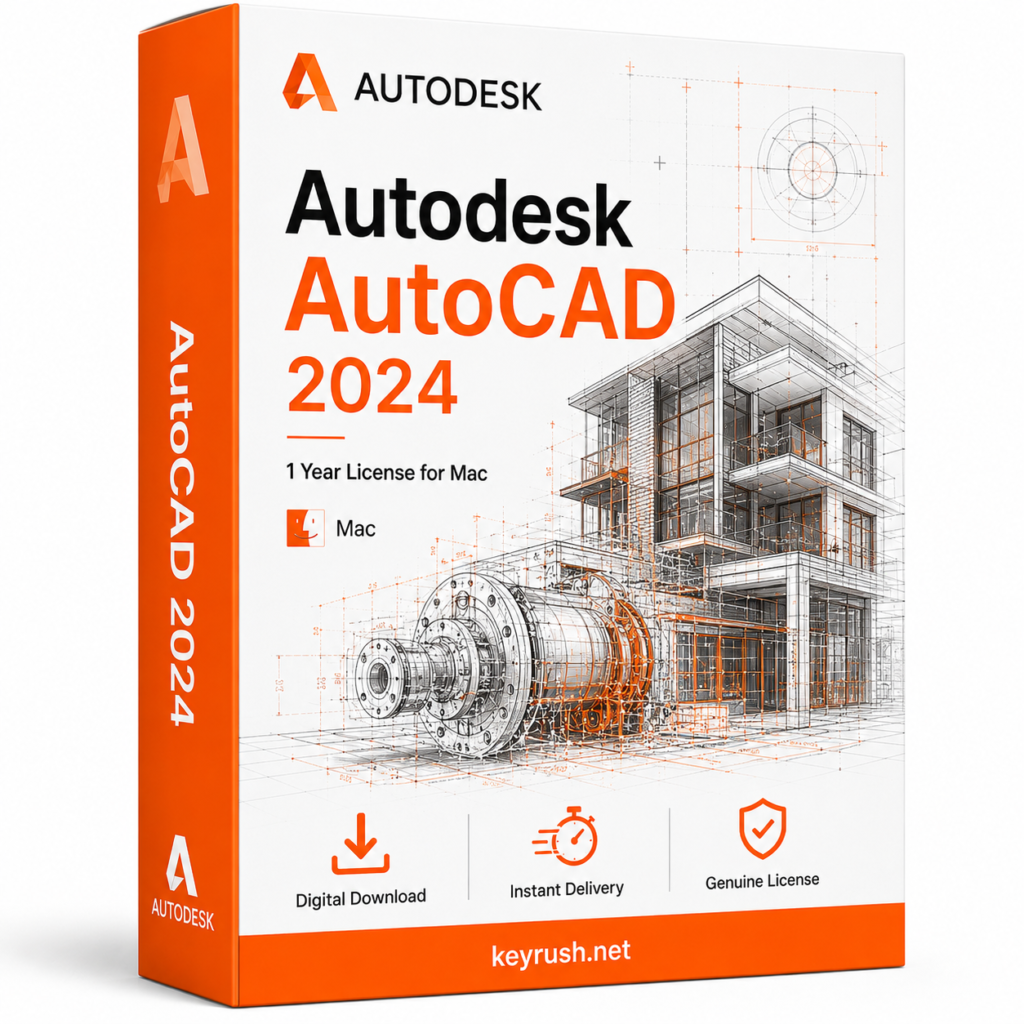 Autodesk AutoCAD 2024 1 Year License for Mac
