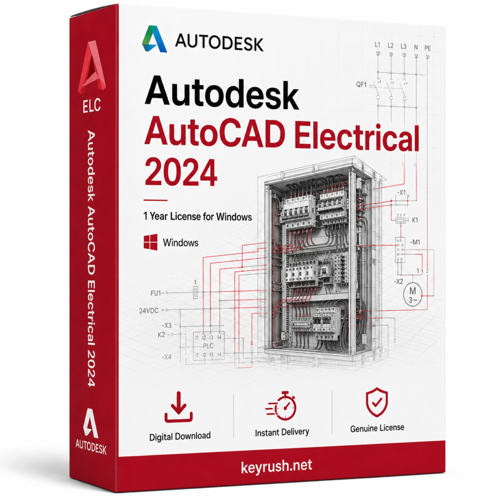 Autodesk AutoCAD Electrical 2024 1 Year License for Windows