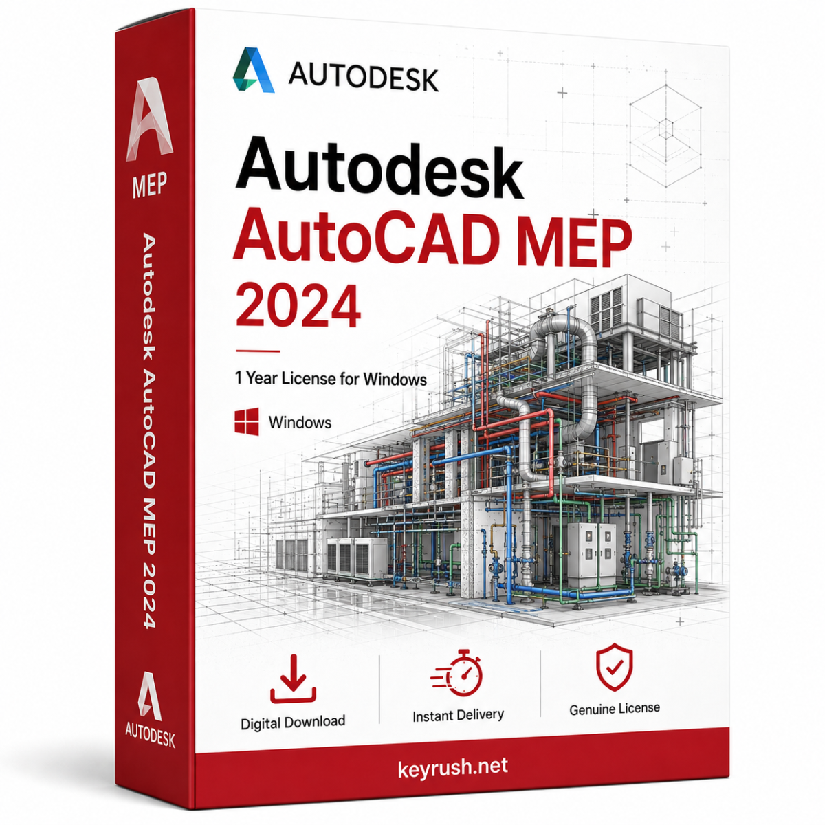 Autodesk AutoCAD MEP 2024 1 Year License for Windows Autodesk AutoCAD MEP 2024 1 Year License for Windows