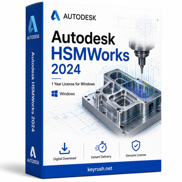 Autodesk HSMWorks 2024 1 Year License for Windows