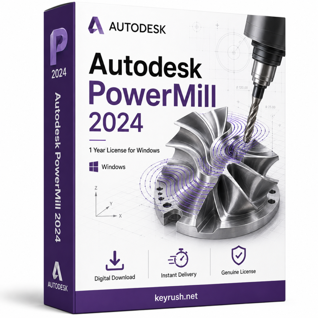 Autodesk PowerMill 2024 1 Year License for Windows