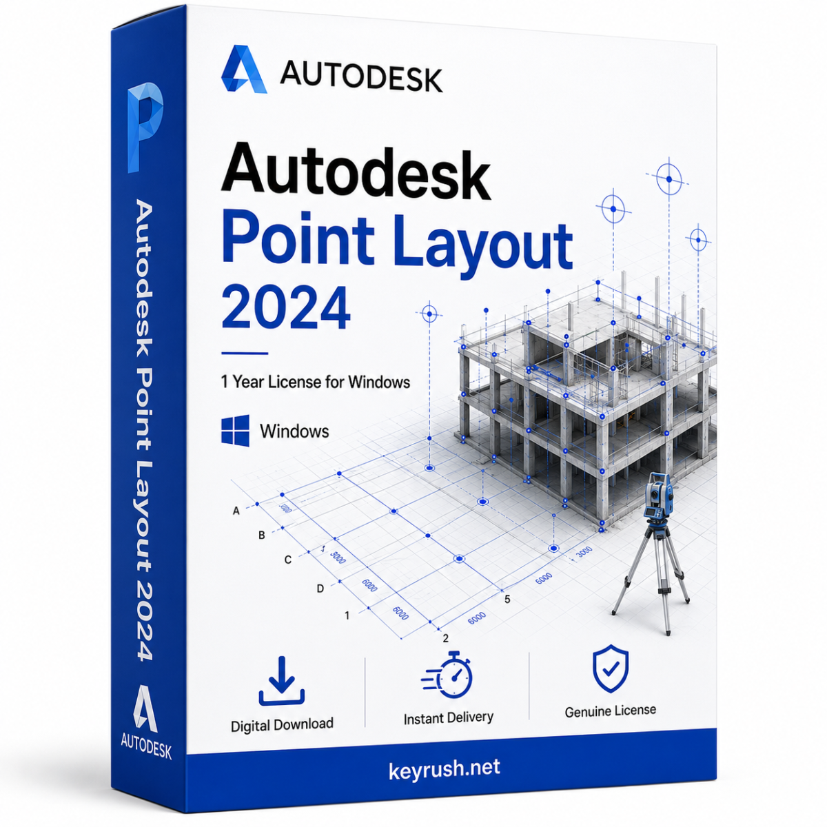 Autodesk Point Layout 2024 1 Year License for Windows
