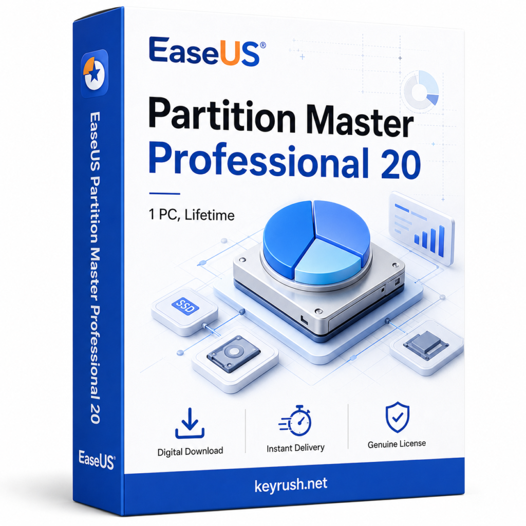 Buy EaseUS Partition Master Professional 20 (1 PC, Lifetime) – GLOBAL License