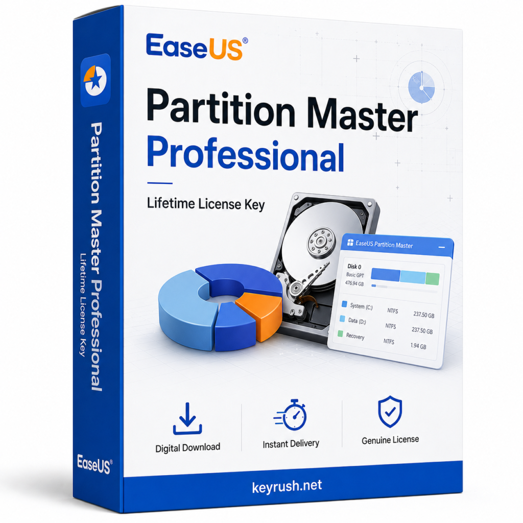 Buy EaseUS Partition Master Professional Lifetime License Key